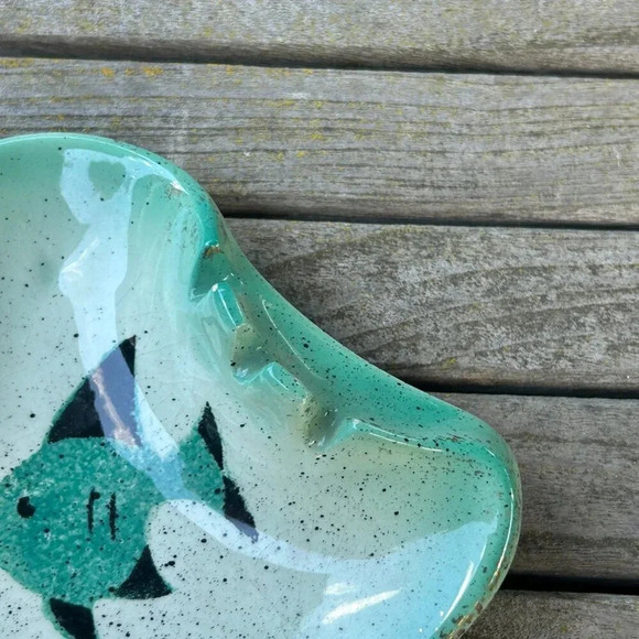 Vintage Stagg’s of California Pottery Mid Century Abstract Fish Ashtray - Picture 7 of 8